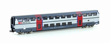 Hobbytrain H25127 - N - Doppelstockwagen IC 2000 2.Kl., SBB, Ep. V-VI
